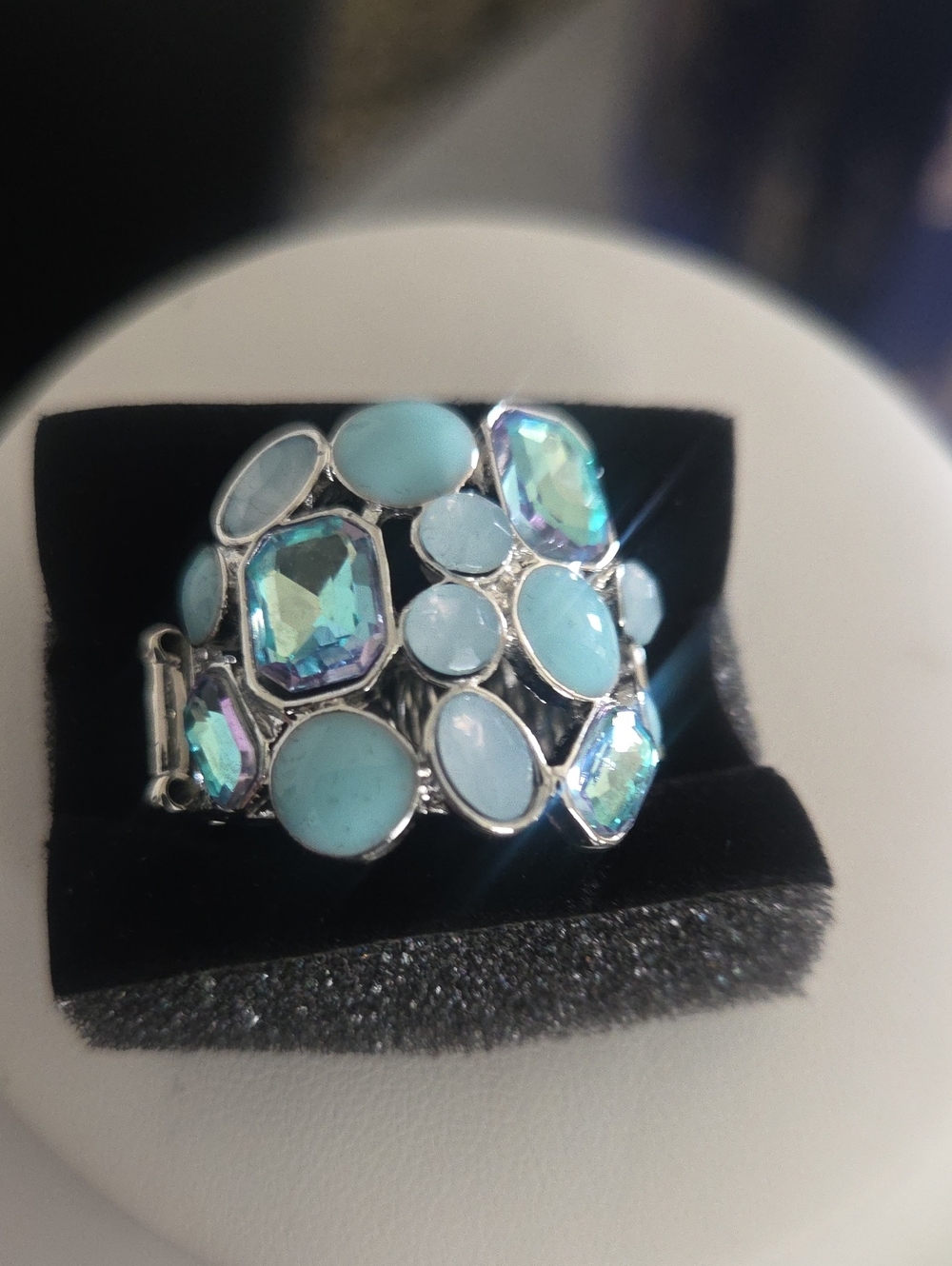 Paparazzi Multichromatic Meditation Blue Ring NWT